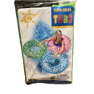 Intex The Wet Set Vinyl Green Transparent 36 inch Tube Swim Float NEW Sealed